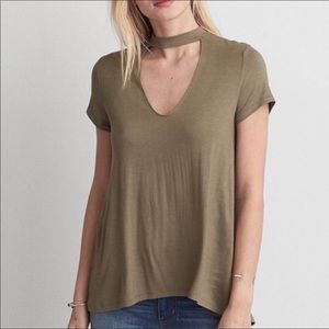 AEO soft & sexy chocker t-shirt